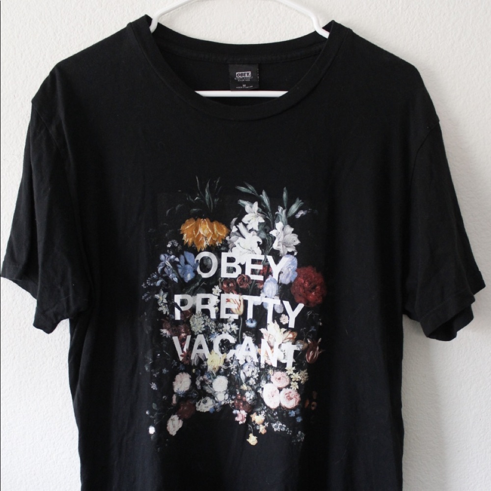 Obey “Pretty Vacant” Floral Tee